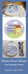 Home Sweet Home free embroidery pattern