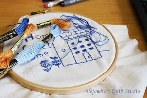 Home Sweet Home free embroidery pattern