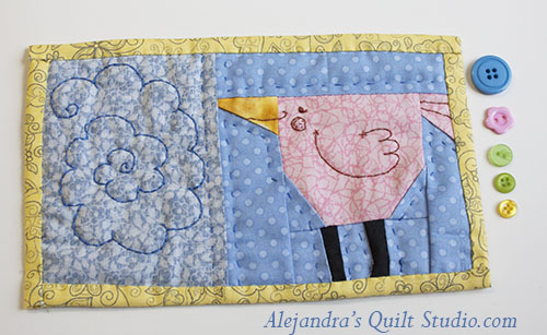 Make this cute Mug Rug, Bird Paper Piecing Pattern | Alejandra's Quilt ...