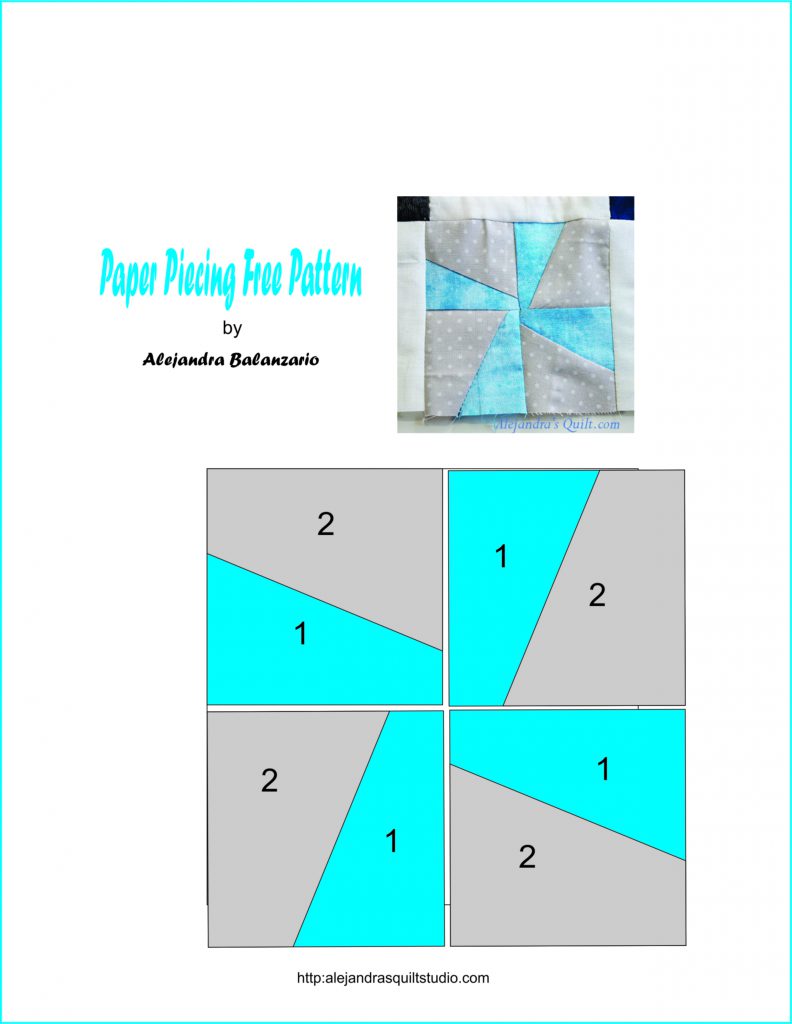 Paper Piecing 1c | Alejandra's Quilt Studio
