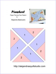 Pinwheel Paper piecing pattern