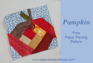 Pumpkin paper piecing free pattern