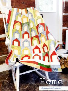 Quilt patchwork houses
