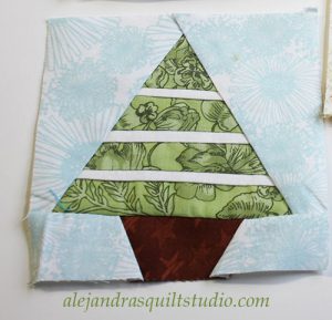Christmas tree paper piecing free pattern