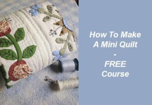 Today I will share with you how to make a mini quilt Baltimore, and how to do the hand quilting, easy and fun to do!