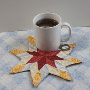 free pattern star mug rug