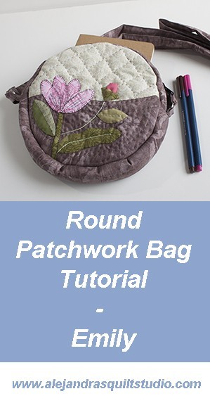 Round Patchwork Bag Tutorial - Emily