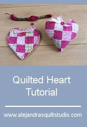 Quilted Heart Mug Rug Tutorial