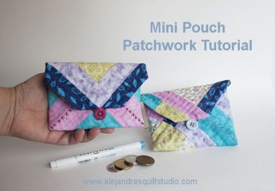 Mini Pouch Patchwork Tutorial | Alejandra's Quilt Studio