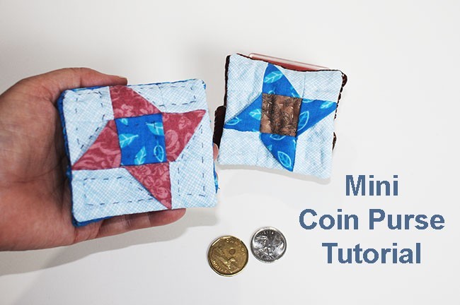 Mini Coin Purse Tutorial Friendship Star (Patchwork) | Alejandra&#39;s Quilt Studio