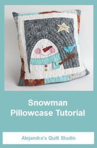 Snowman Pillowcase Tutorial