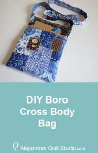 DIY Boro Cross Body Bag - Boro Cross Body Bag