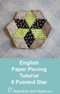 English Paper Piecing Tutorial - Six Pointed Star