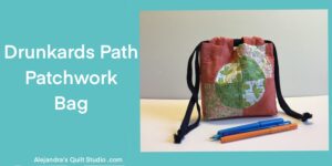 Drunkards Path Patchwork Bag