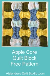 Apple Core Quilt Block