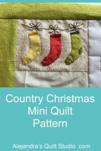 Country Christmas Mini Quilt Pattern