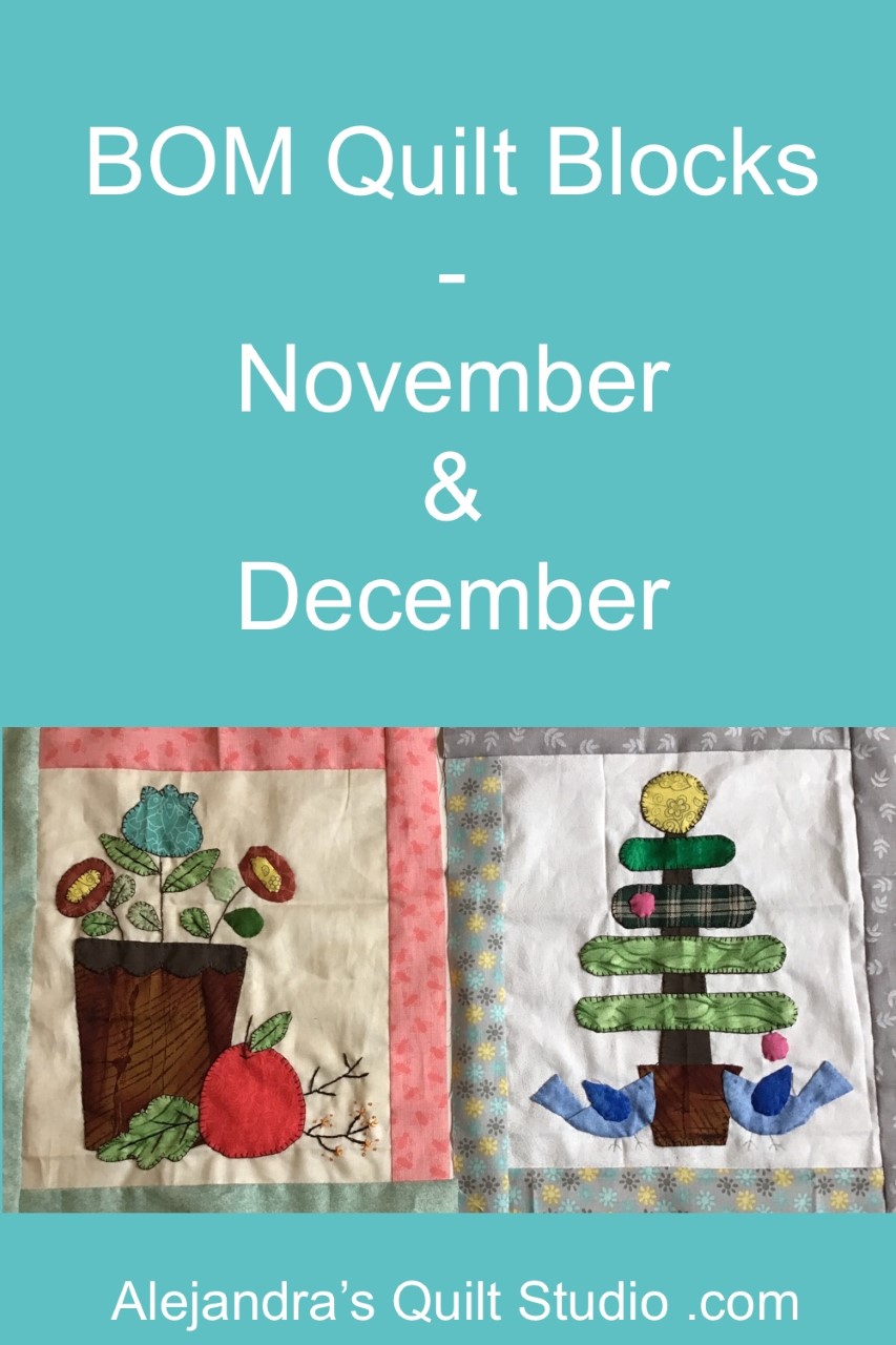 BOM Quilt Blocks - November & December