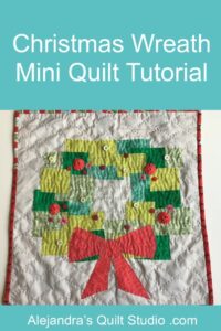Christmas Wreath Mini Quilt