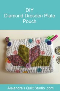 Diamond Dresden Plate Pouch