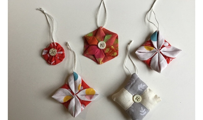 Patchwork Christmas Tree Ornaments