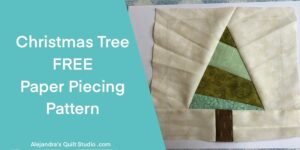 Christmas Tree Paper Piecing Pattern For Beginners