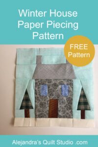 Winter House Paper Piecing Pattern