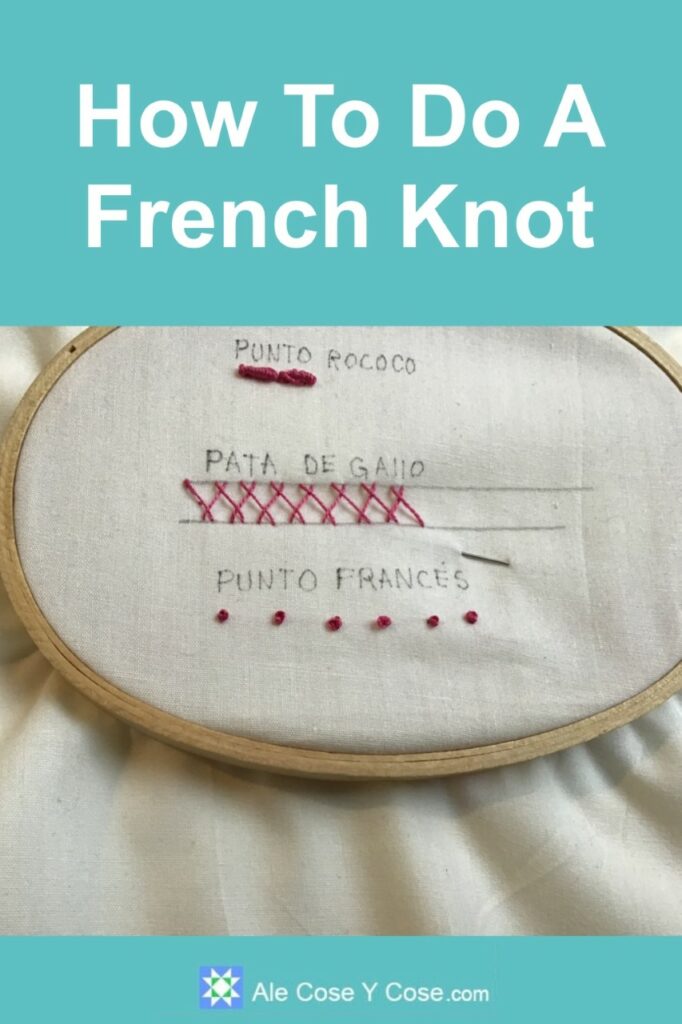 Embroidery Stitches French Knot (For Beginners)