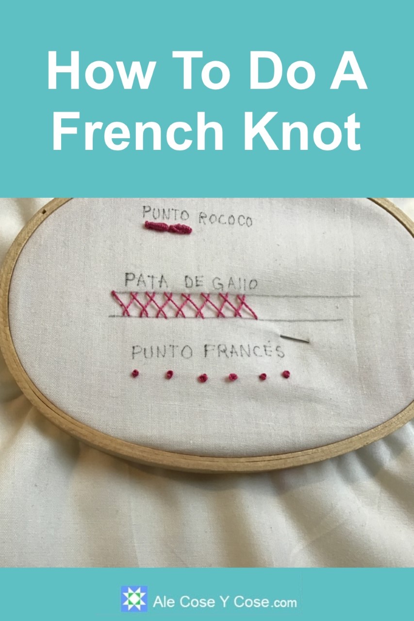 Embroidery Stitches: French Knot