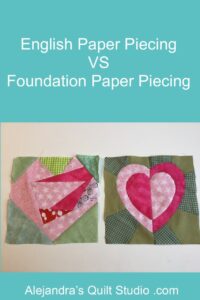 English Paper Piecing VS Foundation Piecing Pattern