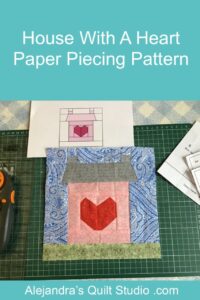 House With A Heart Paper Piecing Pattern