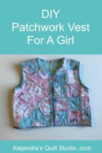 Patchwork Vest For A Girl