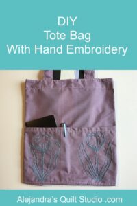 Tote Bag With Embroidery