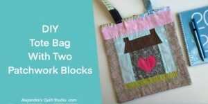 Tote Bag With Two Patchwork Blocks