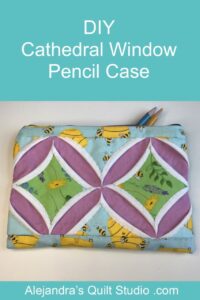 Cathedral Window Pencil Case