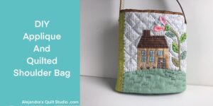 Applique And Quilted Shoulder Bag