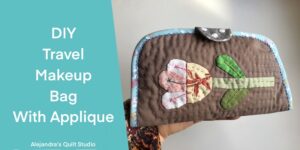 Makeup Travel Bag With Applique