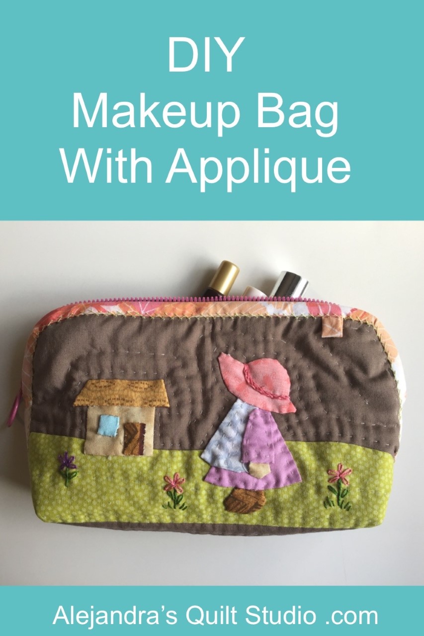 Makeup Bag With Applique