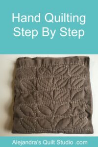Hand Quilting Step By Step