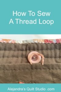 How To Sew A Thread Loop