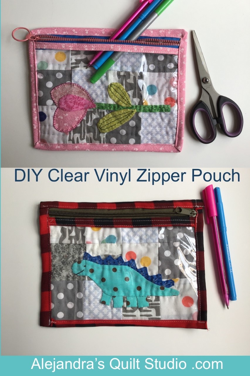 Clear Vinyl Zipper Pouch